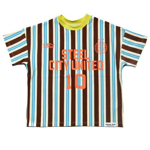 【オフィシャルチーム】ストライプサッカーシャツ|S~L|1125360M